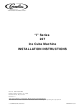 Cornelius “I” Series 227 Installation Instructions Manual