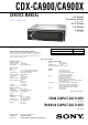 Sony CDX-CA900 Service Manual