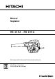 Hitachi rb 40va Handling Instructions Manual