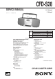 Sony CFD-S28 Service Manual