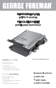 George Foreman GRP100 Use And Care Book Manual