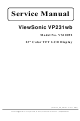 ViewSonic vp231wb Service Manual