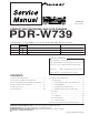 Pioneer pdr-w739 Service Manual