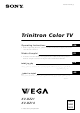 Sony Wega KV-BZ21 Operating Instructions Manual