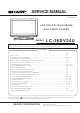 Sharp LC-26DV24U Service Manual