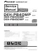 Pioneer DEH-P840MP Service Manual