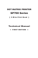 Star SP700 Series Technical Manual