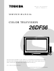 Toshiba 26df56 Service Manual
