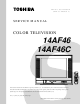 Toshiba 14AF46 Service Manual