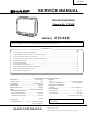 Sharp 27c240 Service Manual