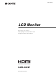 Sony LMD-940W Operating Instructions Manual