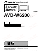 Pioneer avd-w6200 Service Manual