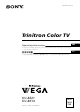 Sony Wega KV-BZ14 Operating Instructions Manual