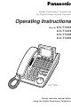 Panasonic kx-t7425 Operating Instructions Manual
