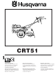 HUSQVARNA CRT51 INSTRUCTION MANUAL Pdf Download | ManualsLib