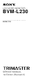 Sony BVM-L230 Service Manual