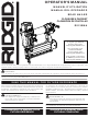 RIDGID R213bNA Operator's Manual