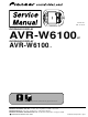 Pioneer avr-w6100 Service Manual