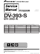 Pioneer DV-393-S Service Manual