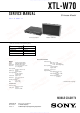 Sony XTL-W70 Service Manual