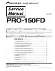 Pioneer PRO-150FD Service Manual
