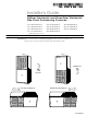 Trane UC1B040A9241A series Installer's Manual