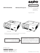 Sanyo PLC-WL2500 Service Manual