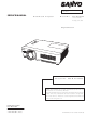 Sanyo Plc-WXU300 Service Manual