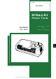 Hitachi uc 24yj Technical Data And Service Manual