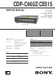 Sony CDP-C460Z Service Manual