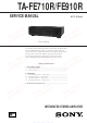 Sony TA-FE710R Service Manual