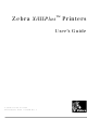 Zebra XiIIIPlus User Manual