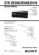 Sony STR-DE598 Service Manual