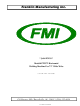 FMI PTW72 Manual