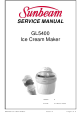 Sunbeam GL5400 Service Manual