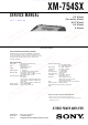 Sony XM-754SX Primary Service Manual