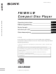 Sony CDX-M9900 Operating Instructions Manual