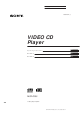 Sony MCE-F500 Operating Instructions Manual