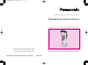 Panasonic ES4025 Operating Instructions Manual