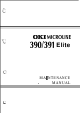 Oki MICROLINE 390 Maintenance Manual
