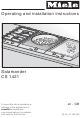Miele Salamander CS 1421 Operating And Installation Instructions