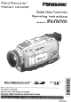 Panasonic PV-DV702 Operating Instructions Manual