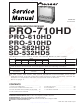 Pioneer PRO-710HD Service Manual
