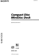 Sony MXD-D5C Operating Instructions Manual