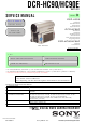 Sony DCR-HC90 Service Manual