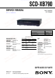 Sony SCD-XB790 Service Manual