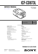 Sony ICF-CD873L Service Manual