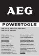 AEG SBE 500 R Original Instructions Manual