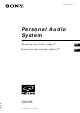 Sony ZS-D55 Operating Instructions Manual