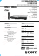 Sony DVP-S335 Service Manual